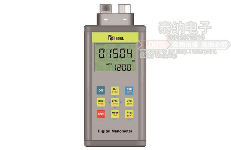 美國TPI-665L數據記錄雙通道氣體液體壓差計韓國製造100PSI壓力表工廠,批發,進口,代購