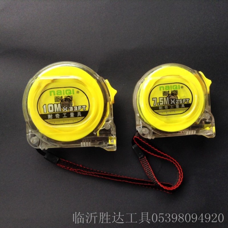 透明殼防摔鋼卷尺高精度加厚耐磨尺子 裝修木工工程五金工具批發工廠,批發,進口,代購