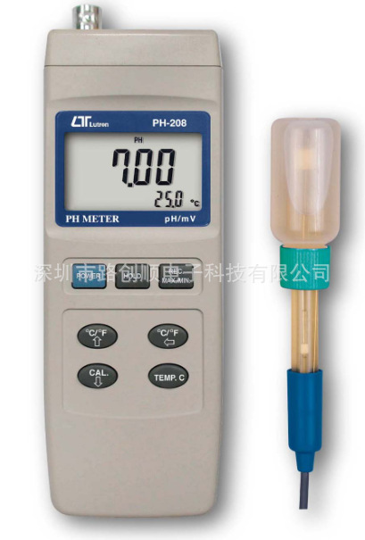 臺灣路昌PH208智能型酸堿度計|PH-208 PH計 LUTRON原裝正品批發工廠,批發,進口,代購