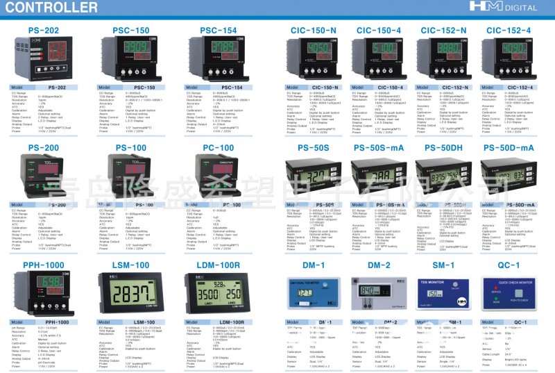 HM品牌在線檢測機器機表系列、電導率、TDS、PH、EC測試機批發・進口・工廠・代買・代購