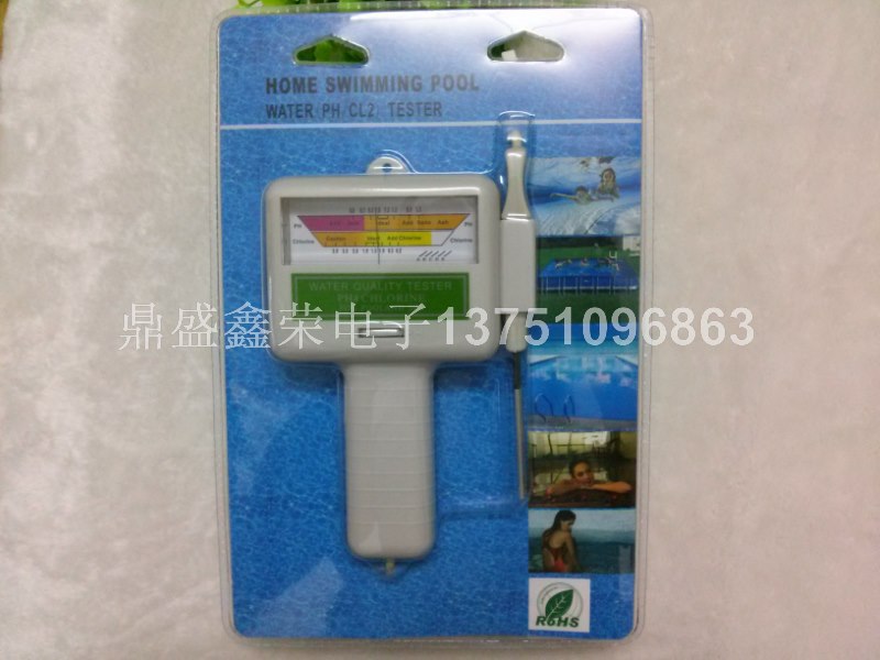 PC101遊泳池電子水質測試機 PH值氯氣測試機 餘氯檢測機水質工廠,批發,進口,代購