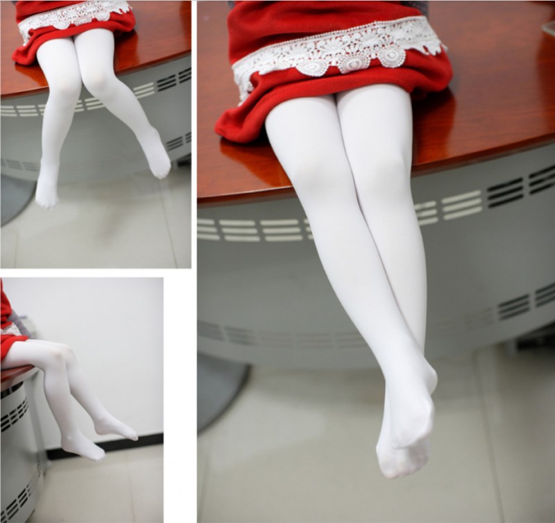 一件代發 2015秋裝童裝女童連身襪褲白色柔軟彈性天鵝絨舞蹈襪工廠,批發,進口,代購