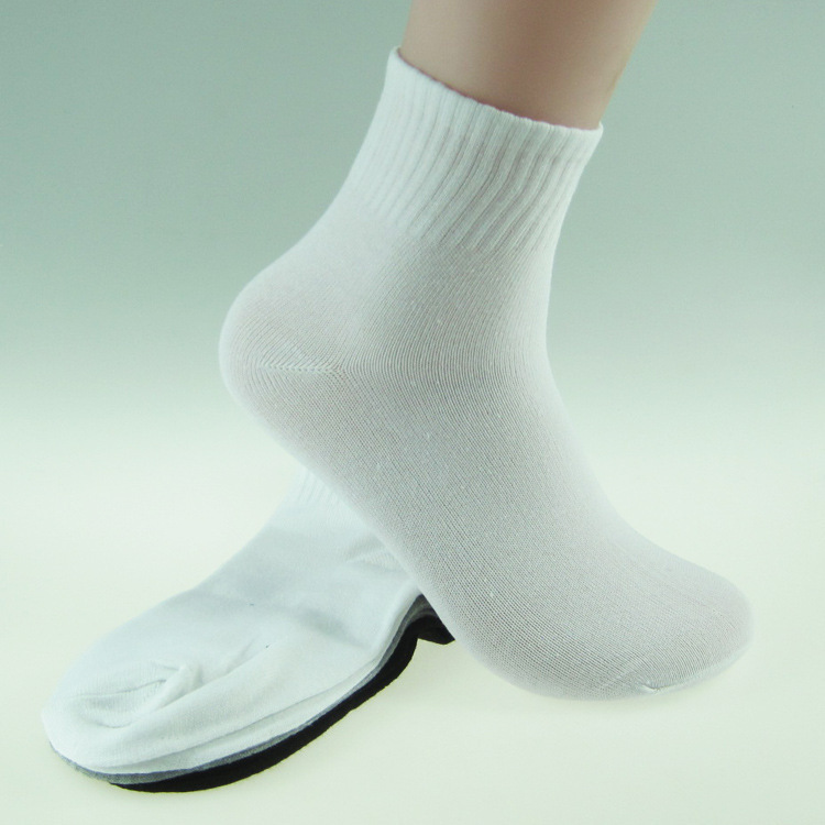 廠傢直銷 大電腦男士純色運動襪 質量保證 地攤襪 成人襪 便宜襪批發・進口・工廠・代買・代購