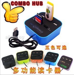 大量批發 USB COMBO 讀卡器 HUB 多功能讀卡器 USB分線器 多合一批發・進口・工廠・代買・代購