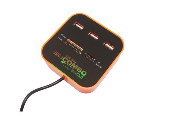 爆款 usb2.0combo 方形 讀卡器 多功能combo usbhub工廠,批發,進口,代購