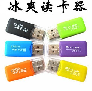 冰爽 讀卡器TF卡/MICROSD卡/手機內存卡 高速2.0多功能讀卡器批發批發・進口・工廠・代買・代購