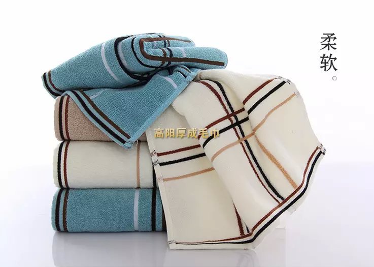 純棉加厚柔軟方格方巾 麵巾 毛巾 浴巾 套巾工廠,批發,進口,代購