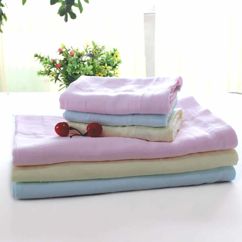 廠傢直銷 純棉雙層素色格子紗佈小方巾 口水巾工廠,批發,進口,代購