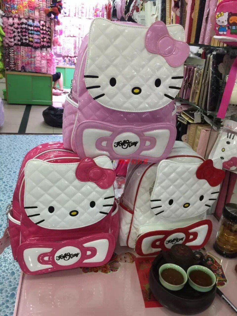 2016新品hello kitty新款女童雙肩背包小學生書包萌系潮包旅遊包工廠,批發,進口,代購