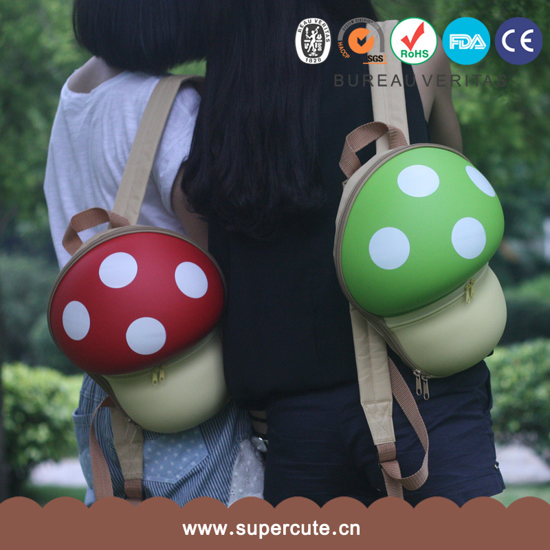 卡通兒童3D仿真蘑菇背包雙肩背包 箱包雙肩情侶背包 書包工廠,批發,進口,代購
