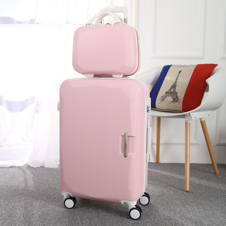 新款子母箱ABS拉桿箱萬向輪化妝箱硬旅行套箱女密碼行李箱子工廠,批發,進口,代購