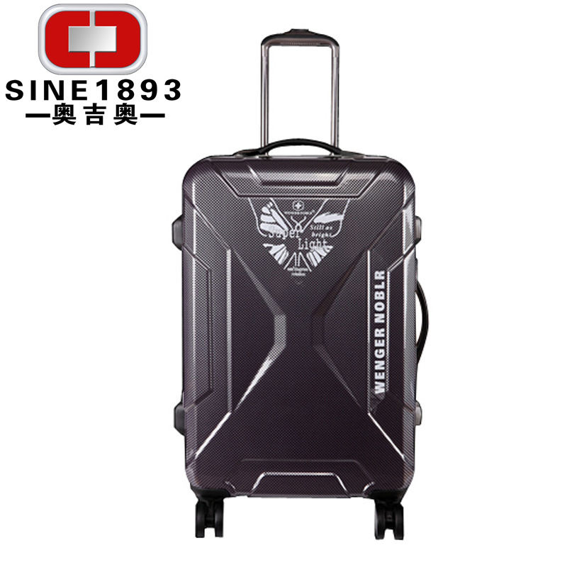 奧吉奧直銷pc+abs鋁框拉桿行李箱，萬向輪商務旅行箱 瑞士軍刀工廠,批發,進口,代購