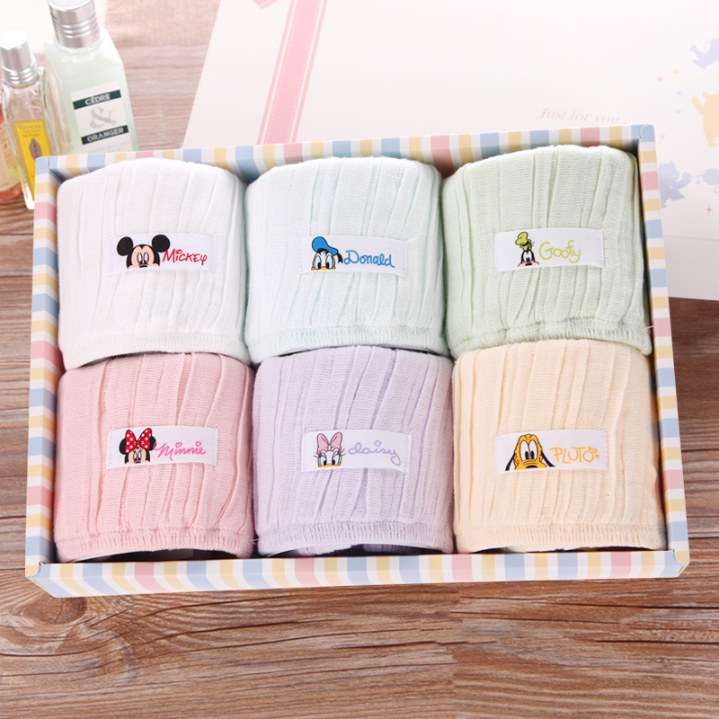 迪士尼Disney6重紗方巾6條裝禮盒 純棉紗佈毛巾 寶寶嬰兒童 A類工廠,批發,進口,代購