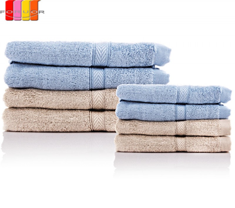 2015新品 FORUOR 竹纖維麵巾四件套 FU-C606 毛巾方巾四件套工廠,批發,進口,代購