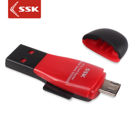 【新品】SSK飚王 SCRS600 TF/micro usb 手機平板OTG讀卡器工廠,批發,進口,代購