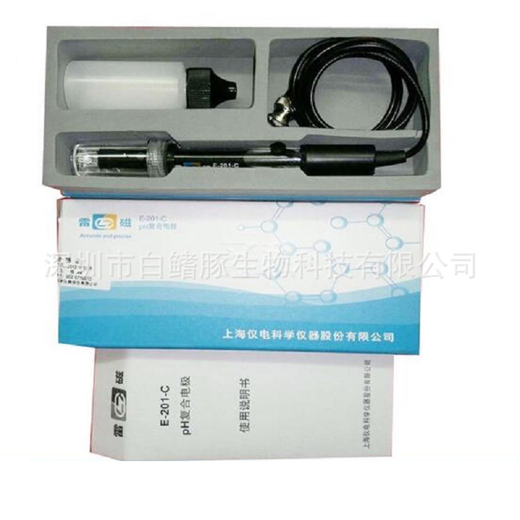 低價促銷 現貨上海雷磁 可充式復合酸度計PH電療 E-201-C 電療工廠,批發,進口,代購