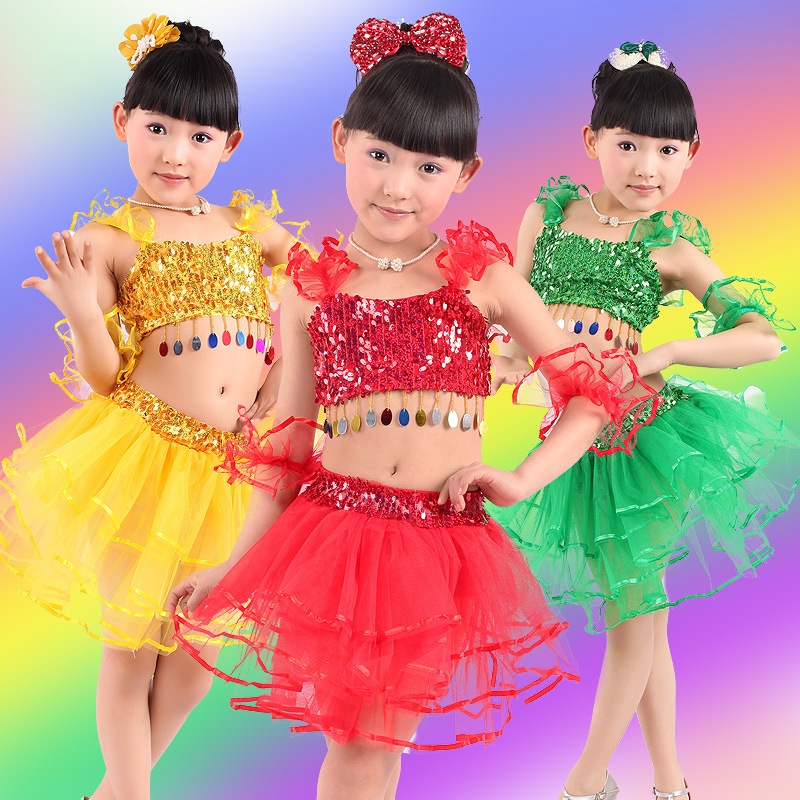 六一兒童演出服女童舞蹈芭蕾表演服飾蓬蓬紗裙少兒舞蹈服A023工廠,批發,進口,代購