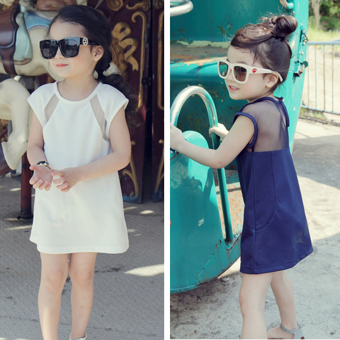童裝2016夏季新款 韓版女童短袖連衣裙兒童公主長款T恤裙子批發工廠,批發,進口,代購