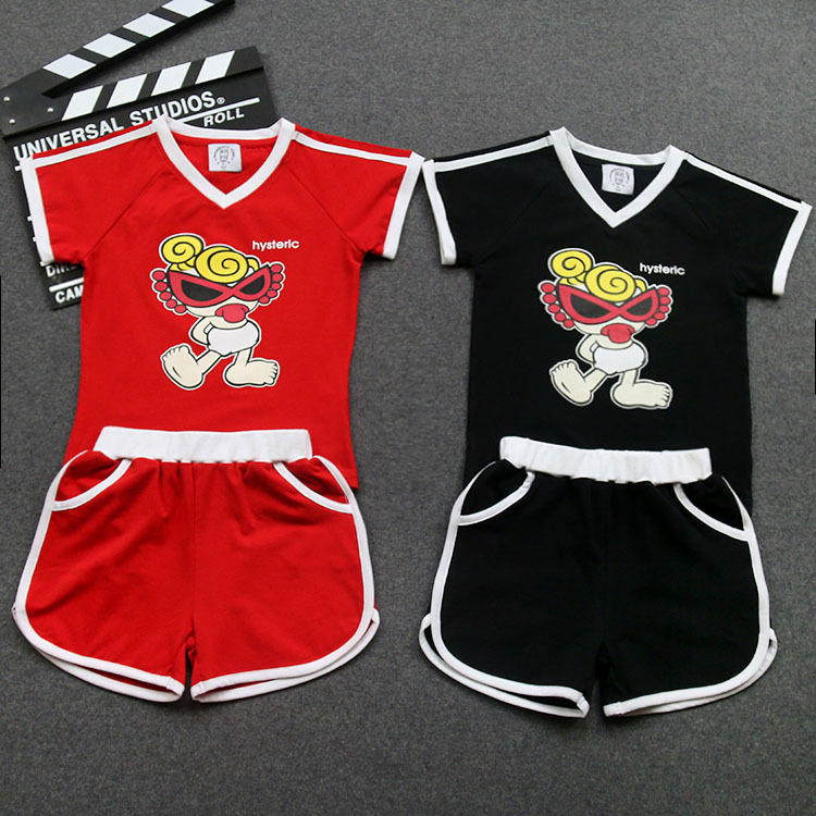 2016夏季新款兒童短袖短褲套裝男女童寶寶夏裝嬰兒衣服運動兩件套工廠,批發,進口,代購