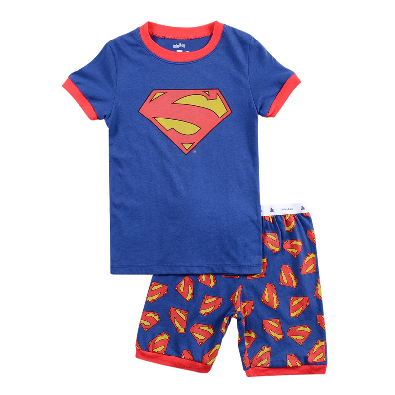 歐美動畫超級英雄Superman男童套裝/兒童童裝一件代銷/免費代理工廠,批發,進口,代購