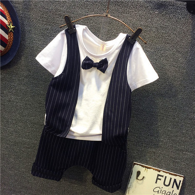 釗溢童裝2016夏季新款男童小紳士花童禮服兩件套裝A5079工廠,批發,進口,代購