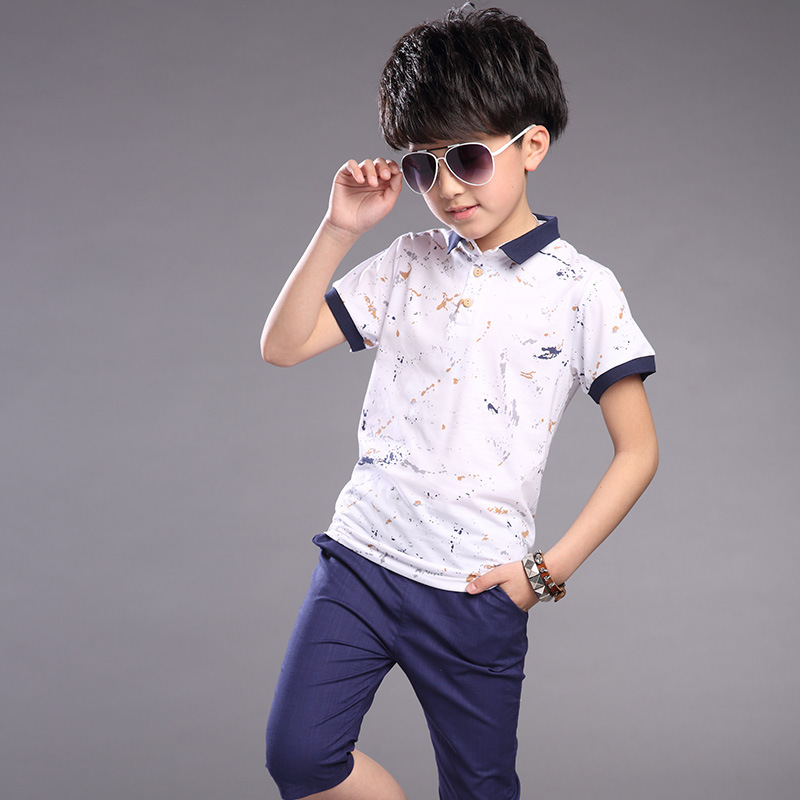 2016男童童裝夏裝兒童短袖T恤韓版套裝新款中大童男孩夏季衣服潮工廠,批發,進口,代購