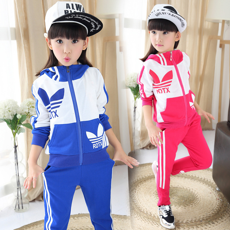 童裝兒童套裝2015新款秋裝女童長袖秋款運動服中大童春秋裝潮工廠,批發,進口,代購