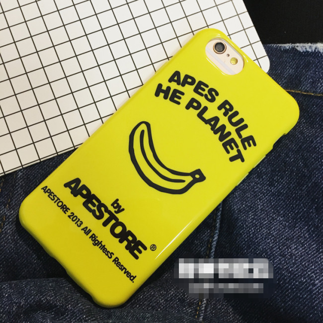 日本正品代購惡搞香蕉黃色TPU蘋果6plus保護套iphone6plus手機殼工廠,批發,進口,代購