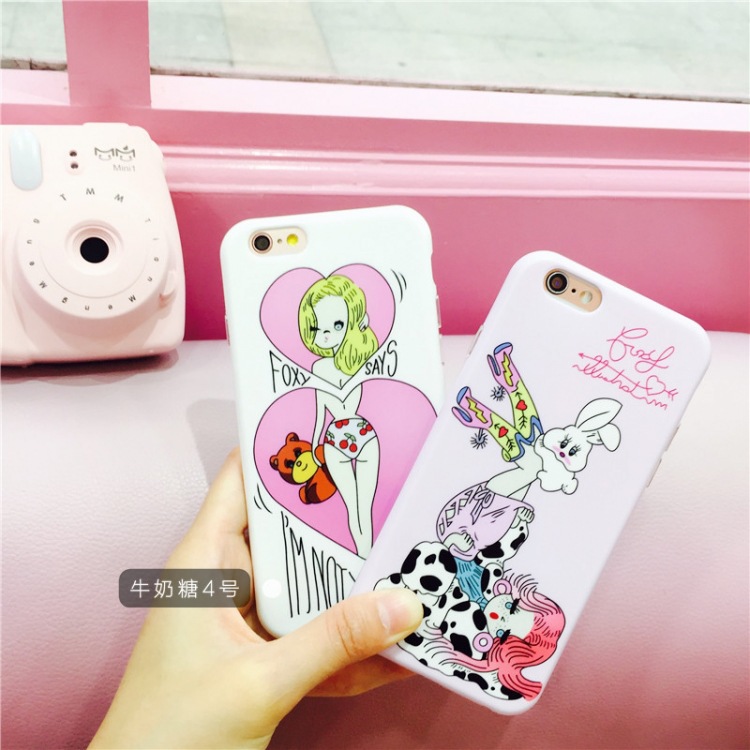 日本代購同款FOXY少女小熊兔子軟蘋果iphone6splus手機殼4.7全包批發・進口・工廠・代買・代購