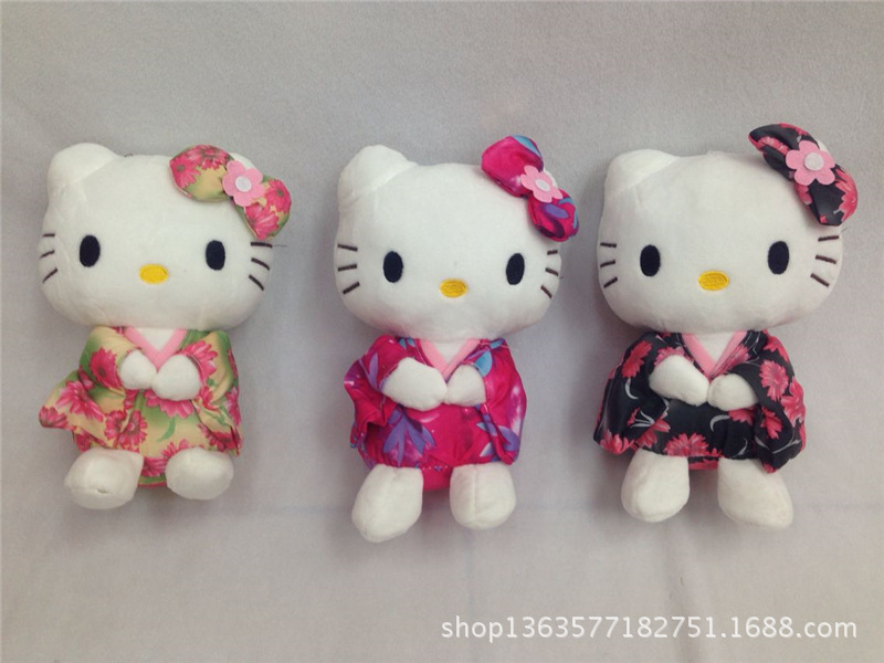 日本hello kitty毛絨玩具和服KT和服日本和服哈嘍KT公仔娃娃機工廠,批發,進口,代購