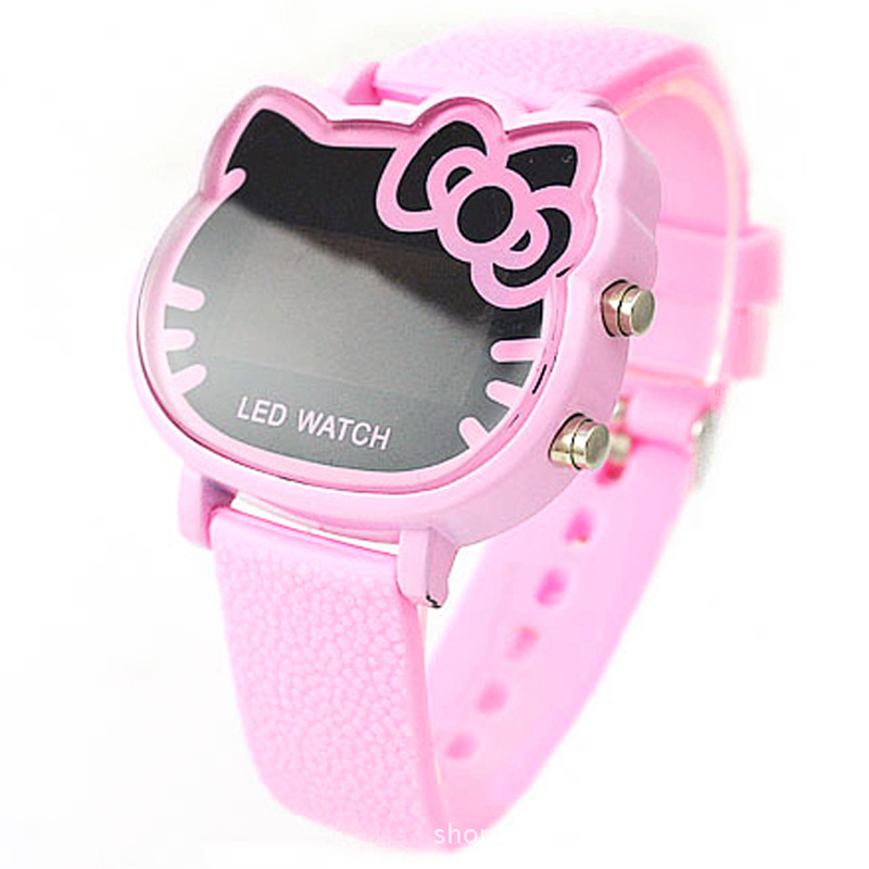 新工藝Hello Kitty凱蒂貓LED手錶 多功能新概念LED手錶 學生LED工廠,批發,進口,代購