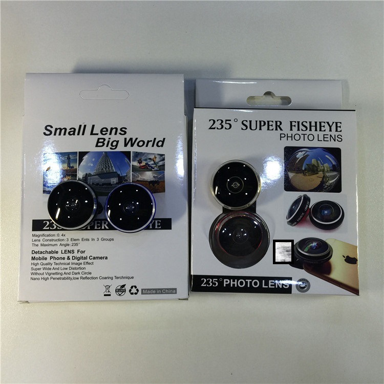 新品LQ-017 235°魚眼鏡頭 iPhone 三星 通用夾子手機鏡頭批發・進口・工廠・代買・代購