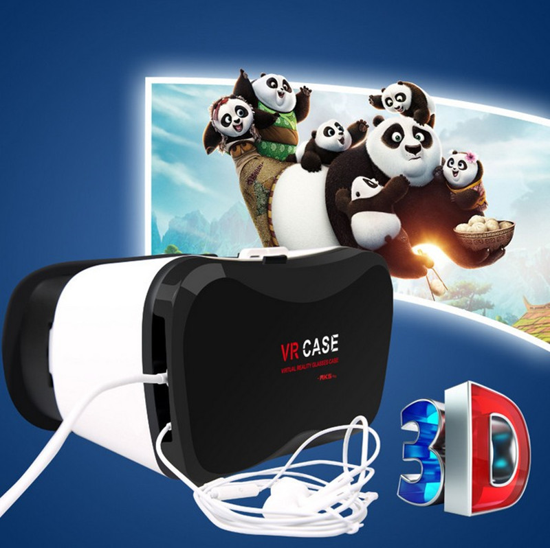 新款VR CASE5代升級版手機頭戴式虛擬現實頭盔3D眼鏡vr box遙控器工廠,批發,進口,代購
