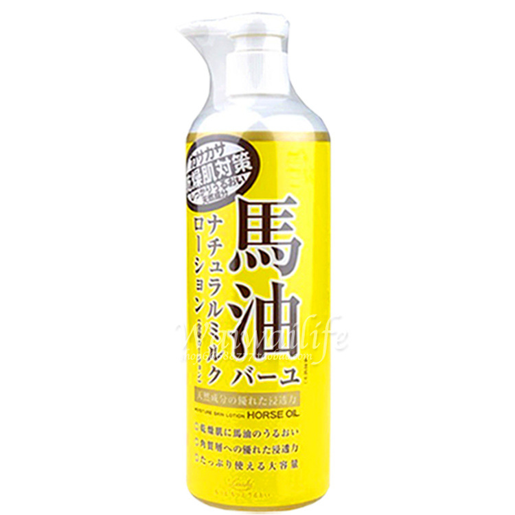 日本代購正品LOSHI北海道馬油霜滋潤保濕身體乳霜485ml全身可用工廠,批發,進口,代購