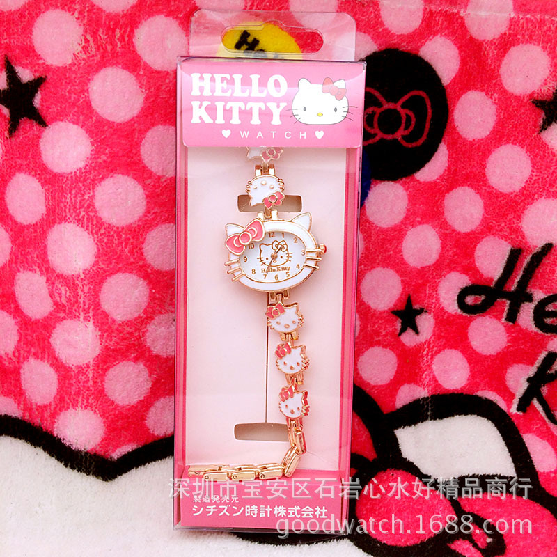 Hello Kitty表 KT凱蒂貓表 時尚石英手鏈表 兒童學生表廠傢工廠,批發,進口,代購