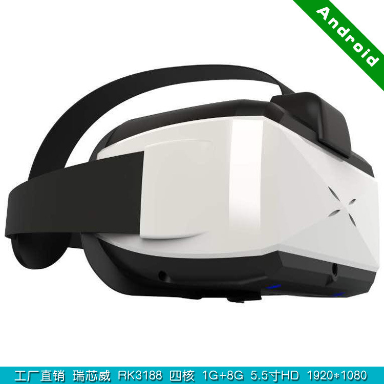 VR眼鏡3D眼鏡虛擬眼鏡VR一體機RK3188四核5.5寸安卓1G8G1920*1080批發・進口・工廠・代買・代購