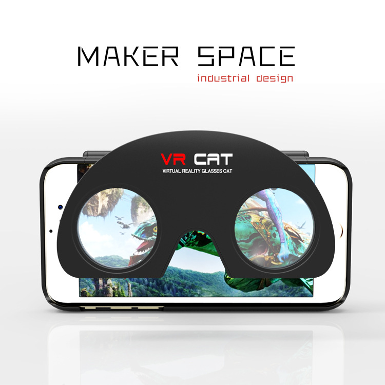 熱銷新款 便攜可折疊式3D眼鏡 VR cat 3D虛擬現實眼鏡 暴風魔鏡VR工廠,批發,進口,代購