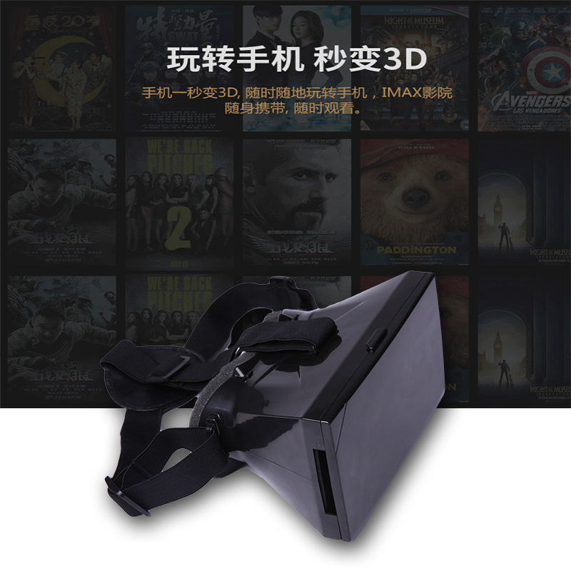 VR眼鏡 私模哇魚1代 VR box 3D虛擬現實眼鏡 禮品訂製 廠傢直銷工廠,批發,進口,代購