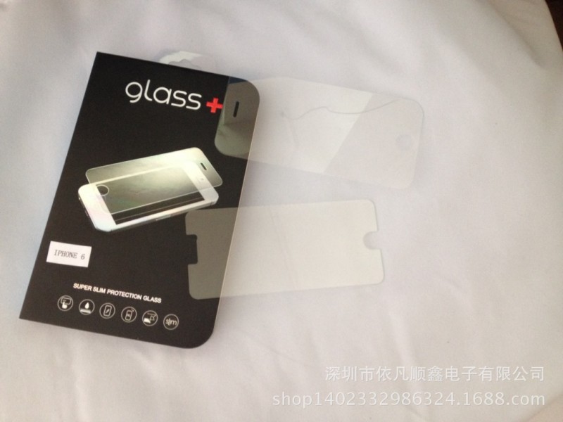 for 蘋果6 4.7/5.5鋼化玻璃保護膜for iphone6 直邊 弧邊玻璃膜批發・進口・工廠・代買・代購