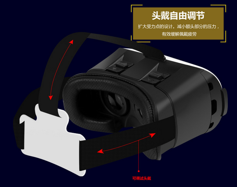 vr-box 手機3D立體眼鏡 暴風3D虛擬現實遊戲眼鏡 手機VR魔鏡2代工廠,批發,進口,代購