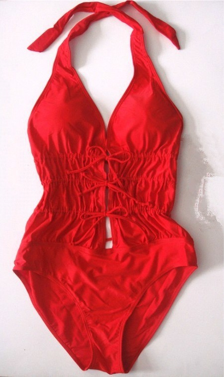 新款維多利亞的秘密致命紅色裸背連身泳裝 廠傢直銷批發8862批發・進口・工廠・代買・代購
