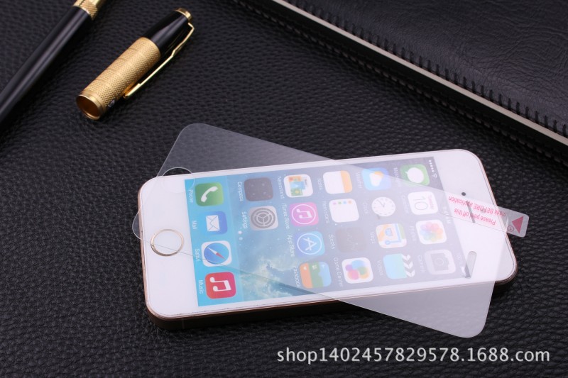 廠傢直銷蘋果 iPhone5S 鋼化玻璃膜 蘋果5G高清防爆手機貼膜批發・進口・工廠・代買・代購