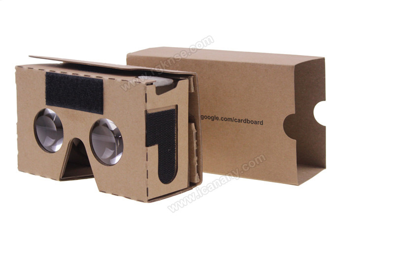 GoogleCardboard3D虛擬現實谷歌眼鏡暴風魔鏡紙盒VR V2二代頭戴版批發・進口・工廠・代買・代購