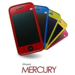 韓國mercury IPHONE4 4S 彩色貼紙 磨砂防指紋 手機貼膜批發・進口・工廠・代買・代購