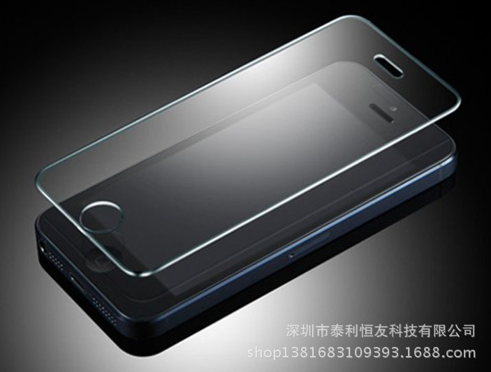 手機鋼化膜 iPhone5/5C/5S手機鋼化玻璃膜 手機膜生產廠傢批發・進口・工廠・代買・代購