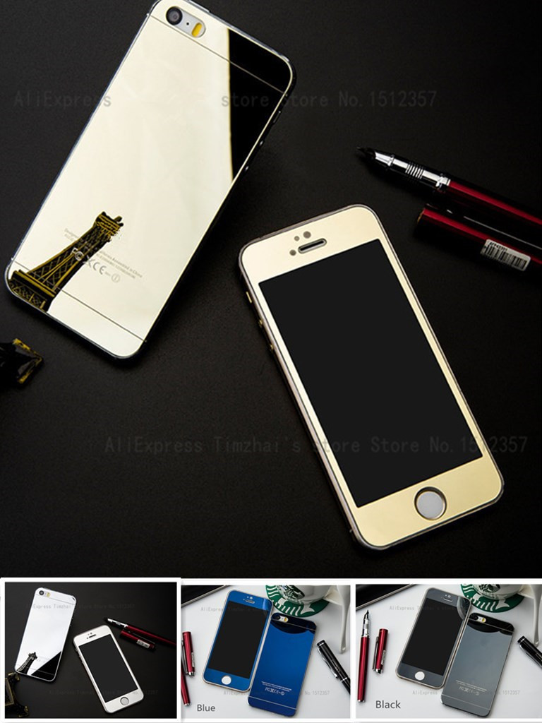 廠傢直銷 電鍍鏡麵iPhone5 5s iphoneSE 鋼化彩膜電鍍膜批發・進口・工廠・代買・代購
