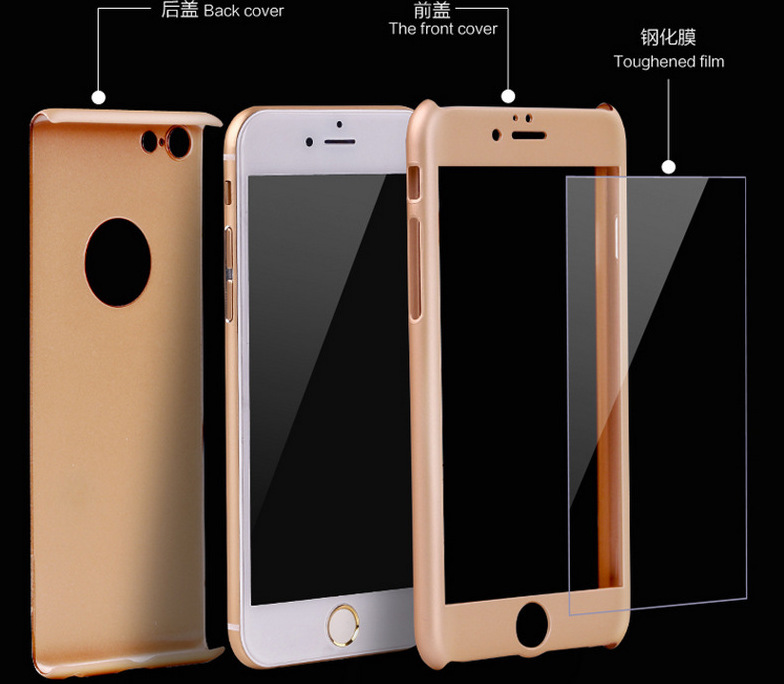 蘋果iPhone6手機殼新款plus創意360度全包手機套鋼化膜工廠直銷批發・進口・工廠・代買・代購