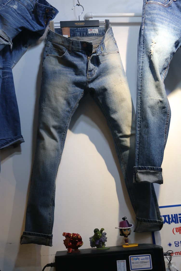 韓國代購東大門男裝實拍 淘寶分銷 百搭 牛仔褲 H0224N0061工廠,批發,進口,代購