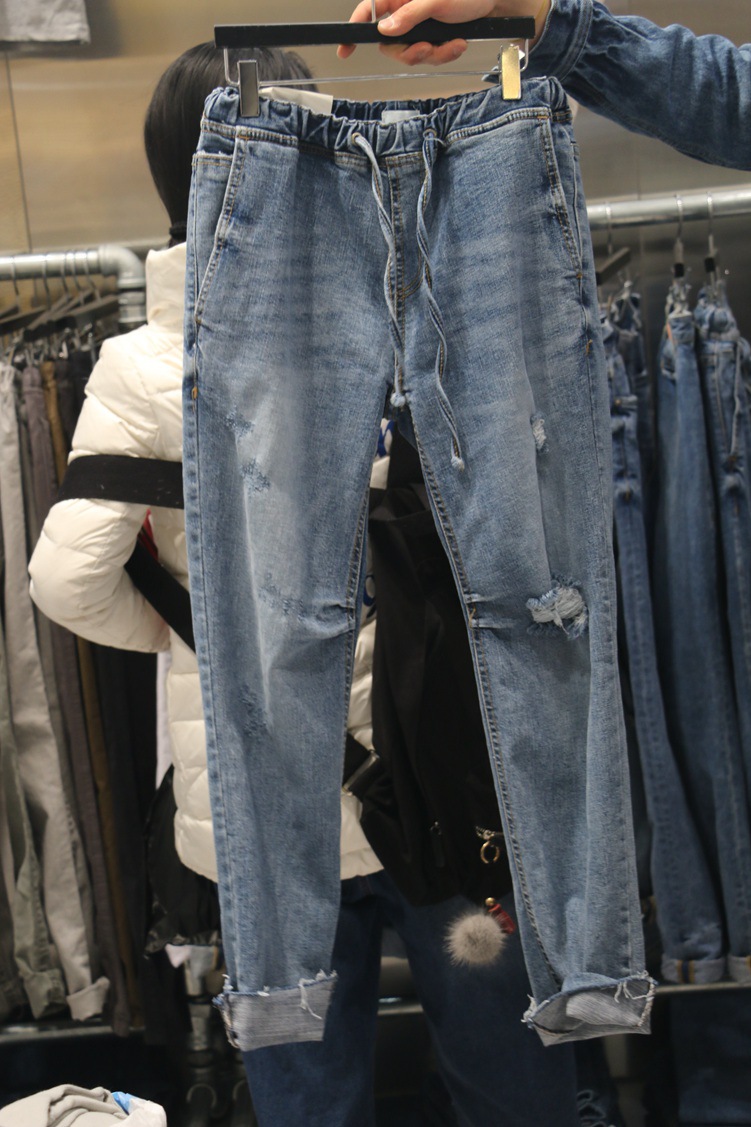 韓國東大門代購2016春季男裝 個性 微信代理 牛仔褲 H0315N0317工廠,批發,進口,代購