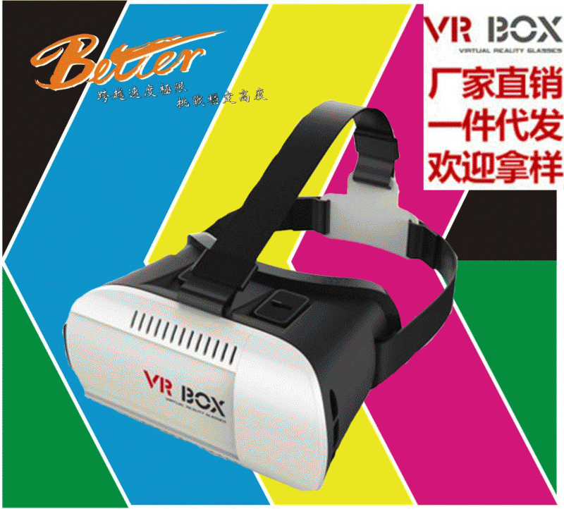 VR BOX 暴風魔鏡VR CASE頭戴式 VR3D數位眼鏡 VRbox 手機遊戲柄工廠,批發,進口,代購